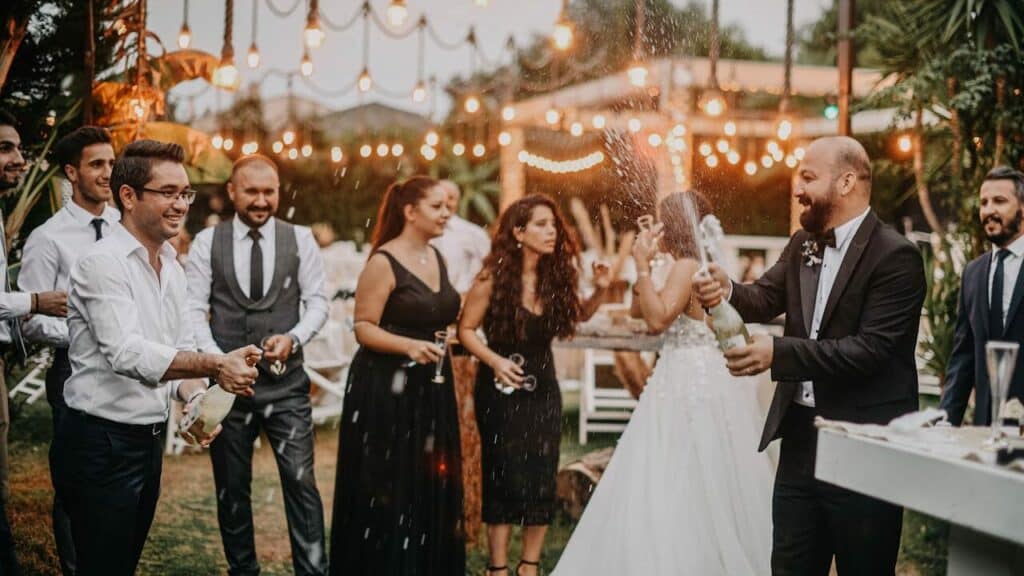 People Doing Wedding Party